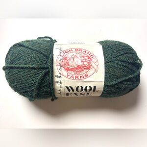 Lion Brand Forest Green Heather Yarn Skein